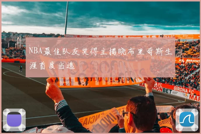 NBA最佳队友奖得主揭晓布里奇斯生涯首度当选